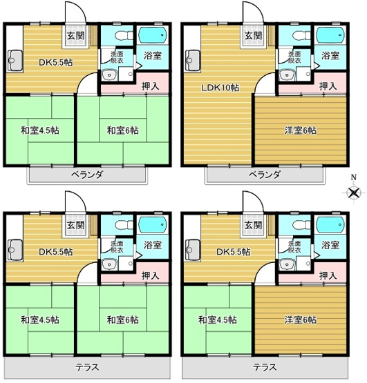 【間取り】 | 　☆ パナハイツ不動丘　A棟・B棟 ☆