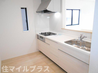 【キッチン】 | 郡山市開成5丁目新築一戸建て3棟 | キッチンです