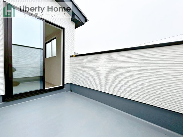 水戸市小吹町2期　新築戸建　3号棟のバルコニー