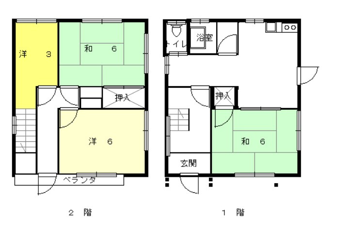 御立一戸建の間取り