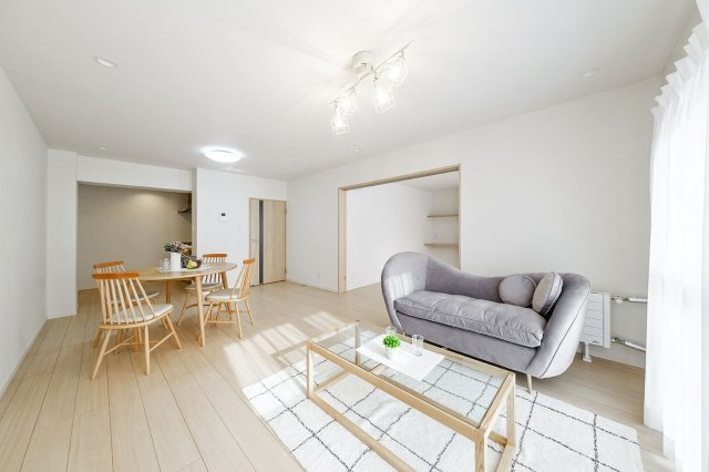 アーデル西千葉の居間・リビング|リビング/施工例