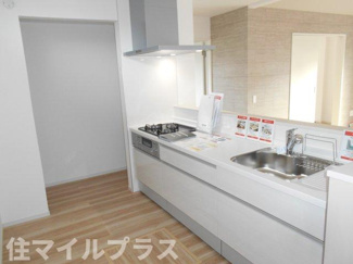 【キッチン】 | 福島市松川町新築一戸建て1棟 | きれいなキッチンです