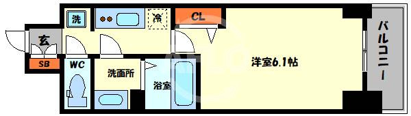 ファステート大正駅前トロフィの間取り|ファステート大正駅前トロフィ　間取り