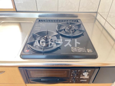 【キッチン】 | パルティール | 2口ガスコンロ