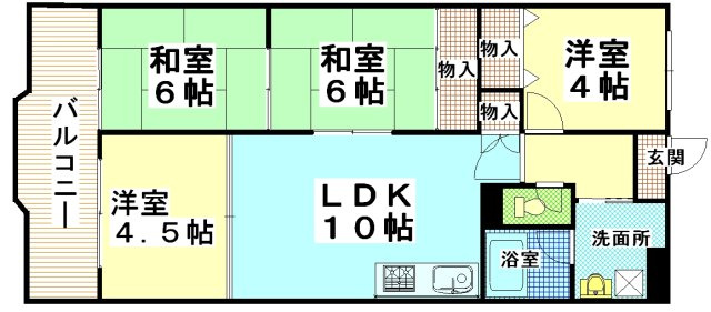 メゾン大邦の間取り