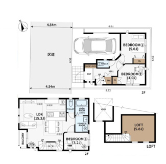 【間取り】 | 世田谷区下馬4丁目