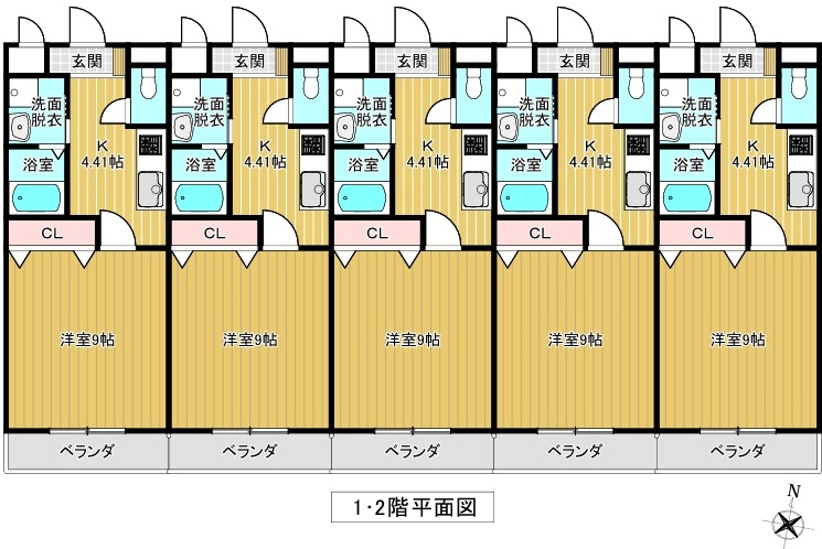 　☆ エスポワール朝日 ☆の間取り