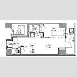 S-RESIDENCE江坂Libleの間取り