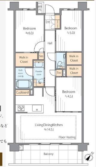 【間取り】 | クリオ茅ヶ崎中海岸グランヴィラ