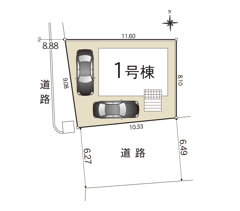 新築戸建　駿東郡清水町玉川第２　全１棟の区画図