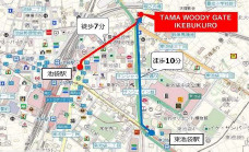 ＴＡＭＡ　ＷＯＯＤＹ　ＧＡＴＥ　ＩＫＥＢＵＫＵＲＯ　10Fの地図
