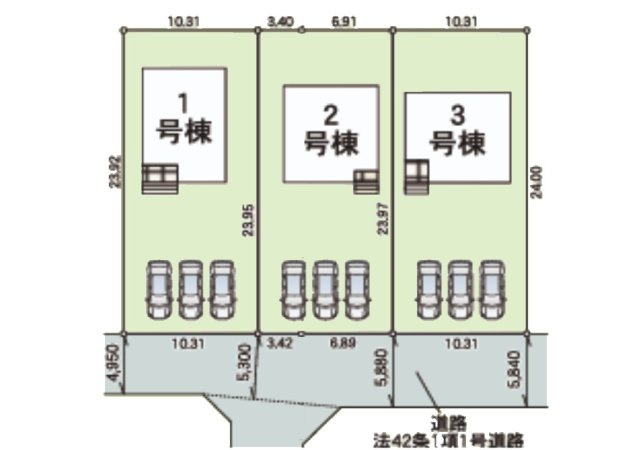 【区画図】クレイドルガーデン坂井市三国町三国東　第６