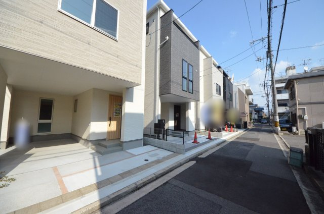 旭二丁目の庭|前面道路はく交通量が少なく駐車楽々です