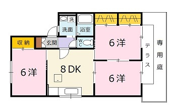 ビューラー津川　Ａの間取り