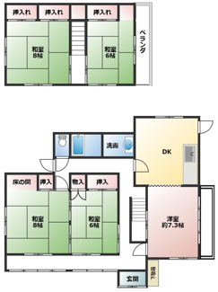 【間取り】 | 成田市大袋中古戸建