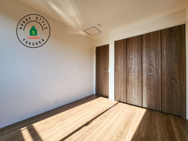 福岡市東区青葉6丁目第2-2棟（2号棟）の和室|将来的に、琉球畳を引きまして和室風にすることも可能です。