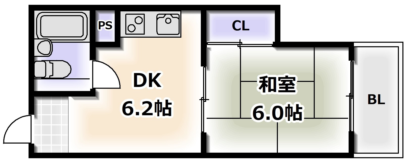 住吉ハイツの間取り