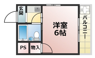 【間取り】 | パーソナルハイツみかげ