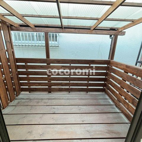 八雲北町テラスのバルコニー