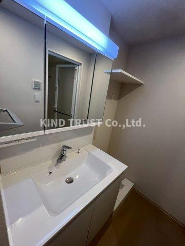 スプランディッド梅田グランノースの洗面所|忙しい朝には欠かせない洗面所です