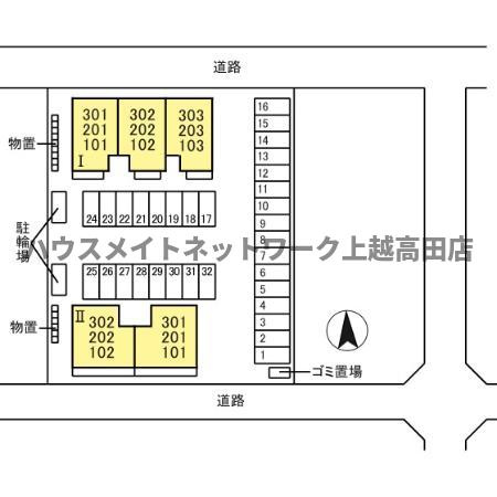 グランリーオ Ⅰの区画図|配置図