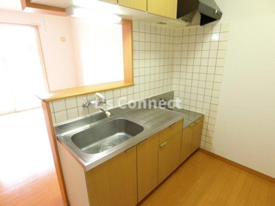 【キッチン】 | エクステージＹＡＭＡＴＯⅡ番館 | ２口ガスコンロ設置可能な対面キッチン。