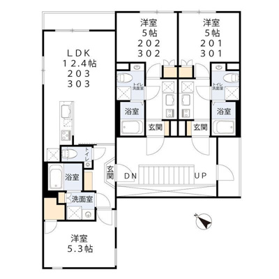 【区画図】 | isD下高井戸