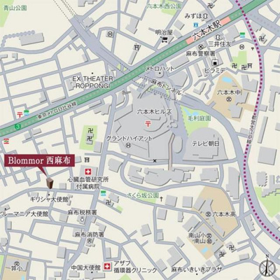 【地図】 | Ｂｌｏｍｍｏｒ西麻布