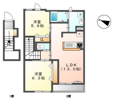 【外観】 | プレシオーザ | 外観写真（昼）