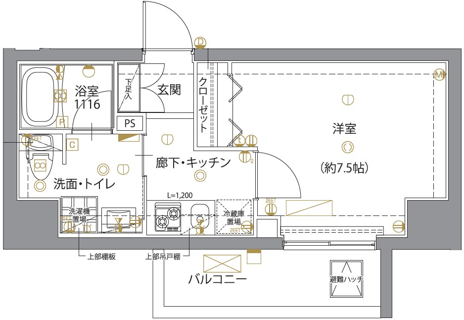 ユリカロゼ五反野の間取り