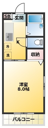 シティーフラッツの間取り