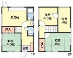 貴志川町国主　中古戸建　オーナーチェンジ物件の間取り