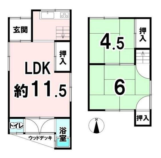 大和高田市池田　一戸建の間取り