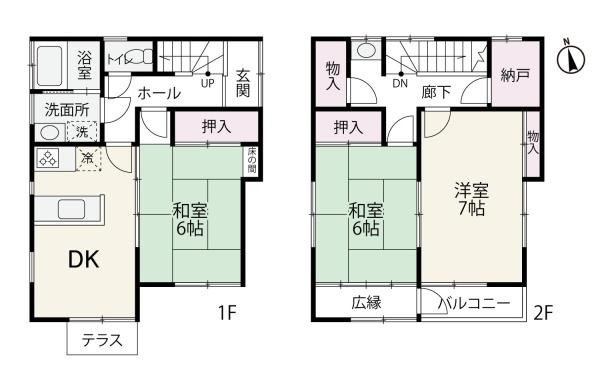 横浜市保土ケ谷区仏向西の中古一戸建の間取り