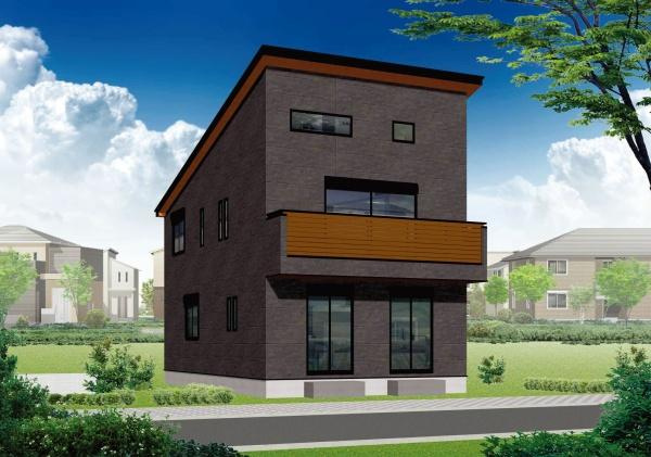 茅ヶ崎市南湖６丁目の新築一戸建の完成予想図|建物外観イメージパース