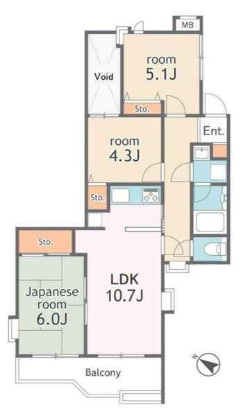 ワコーレ保土ヶ谷の間取り|間取図