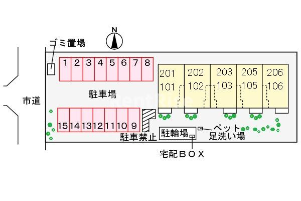 Ｇａｒｄｅｎ　Ｈｏｕｓｅ　Ｋの駐車場|駐車場