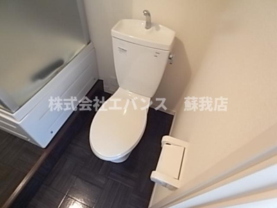 【トイレ】 | アメニティ千葉中央Ⅰ | 落ち着いた色調のトイレです