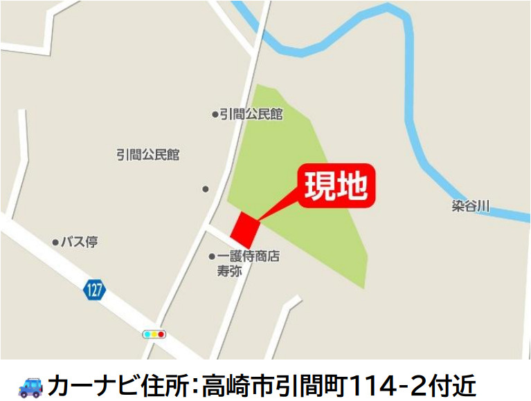 【中古】高崎市引間町１期　４DKの地図