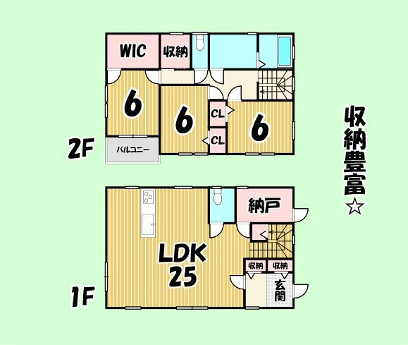 焼津市　石津中町　中古住宅　３SLDKの間取り