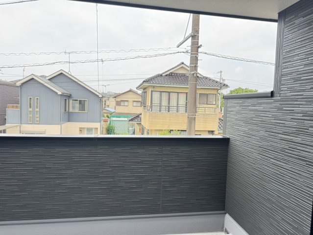 藤枝市　南新屋　新築住宅　①号棟のバルコニー