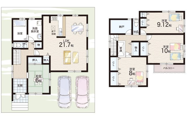木津川市州見台　第2期　新築一戸建ての間取り|40号地