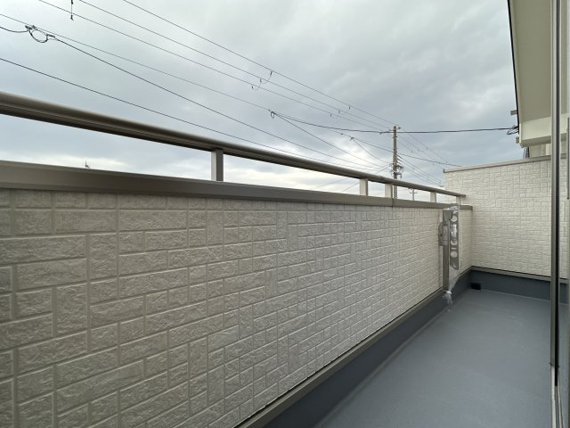 神戸市垂水区桃山台３丁目新築戸建１号棟のバルコニー