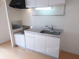 安芸高田市甲田町高田原のアパートのキッチン|浄水器一体型シャワー水栓