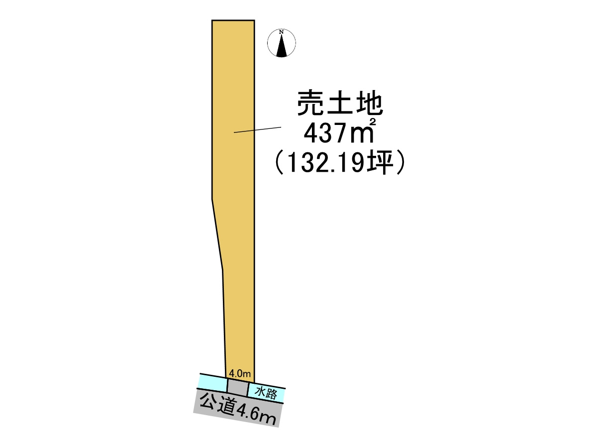 売土地　瑞穂市只越　132.19坪