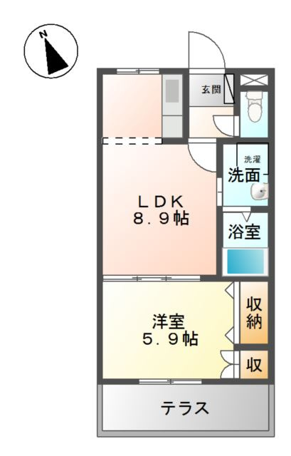 コーポエクセルⅡの間取り