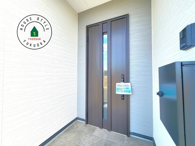 那珂川市今光8丁目第3-2棟（1号棟）の外観：施工例|おでかけの時も帰った時も、「我が家」を最初に感じでもらえる素敵な空間に。