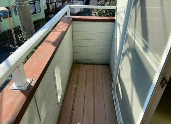 木賀本郷町東１２６－５貸家のバルコニー