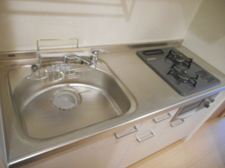 【キッチン】 | グリル付ガス2口システムキッチン