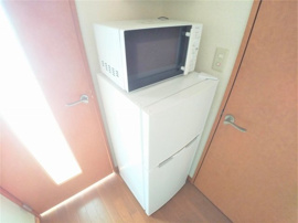 電子レンジと冷蔵庫